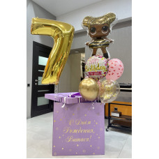 Набор шаров с коробкой-сюрприз в стиле лол